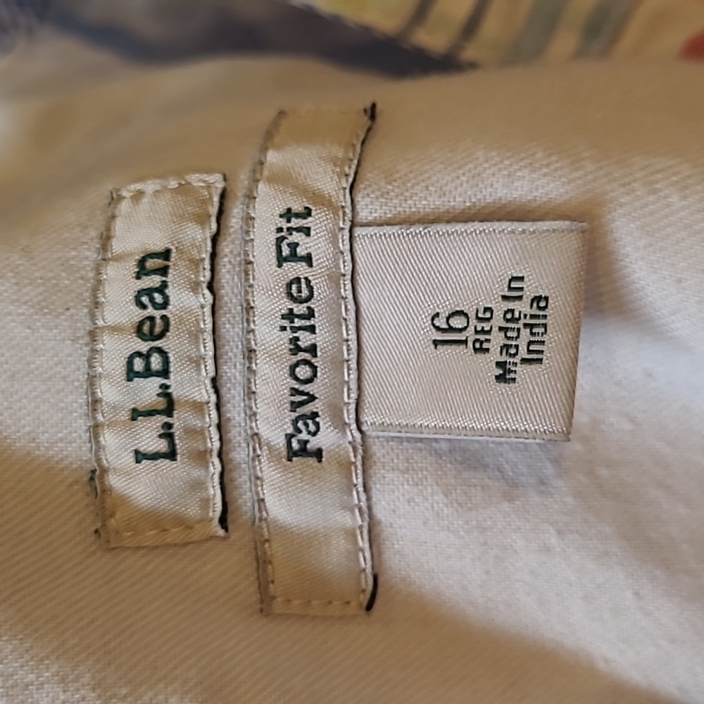 Madras Plaid LL Bean Women's Bermuda Shorts - Picture 4 of 4